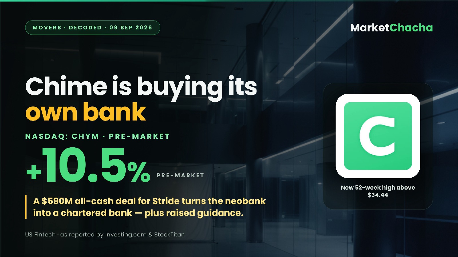Chime Stride Bank deal decoded