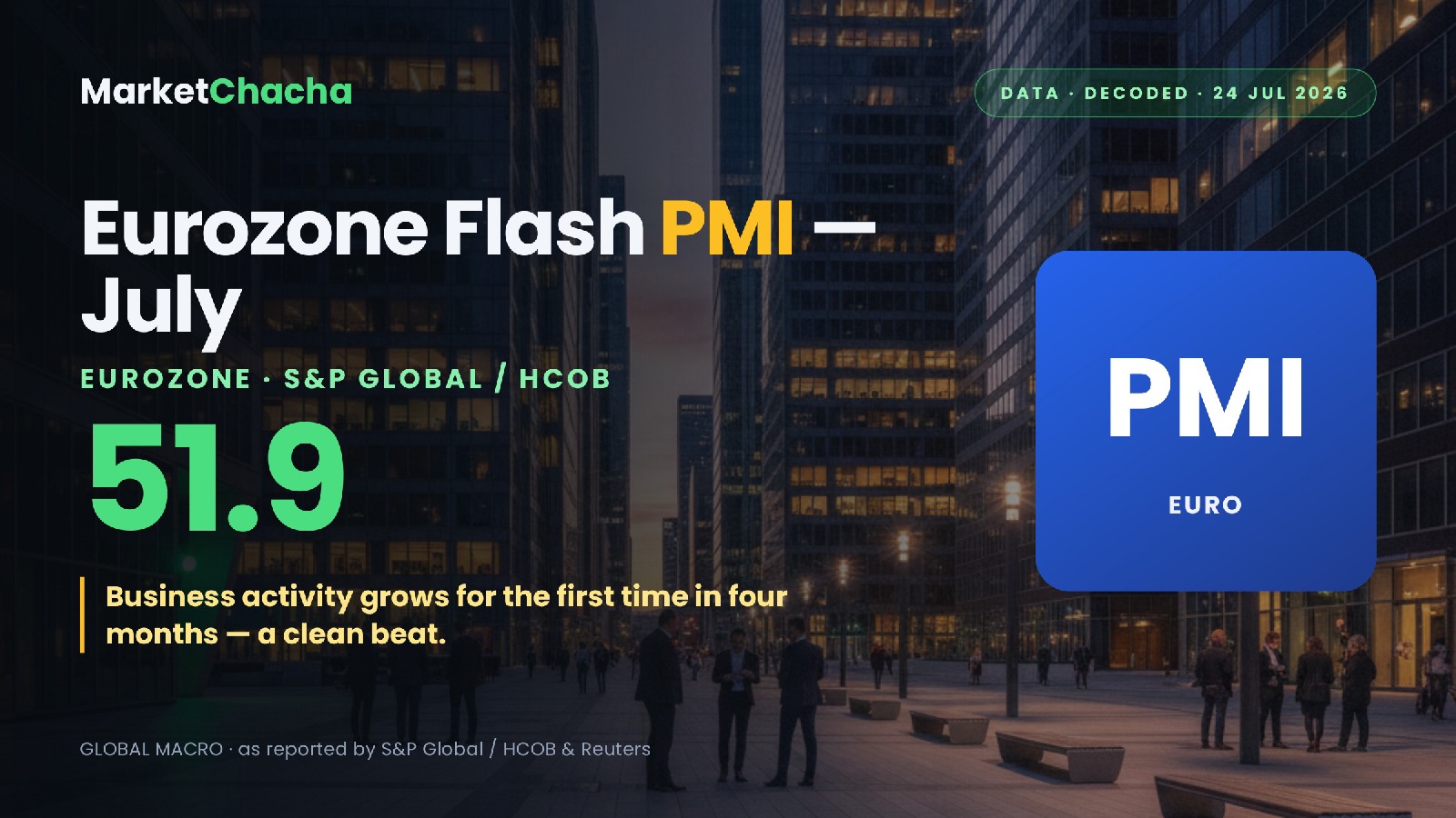 Eurozone flash PMI decoded
