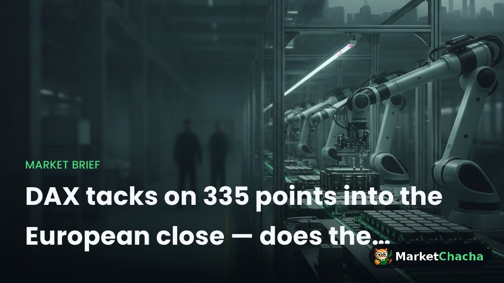 DAX tacks on 335 points into the European close — does the momentum stick?