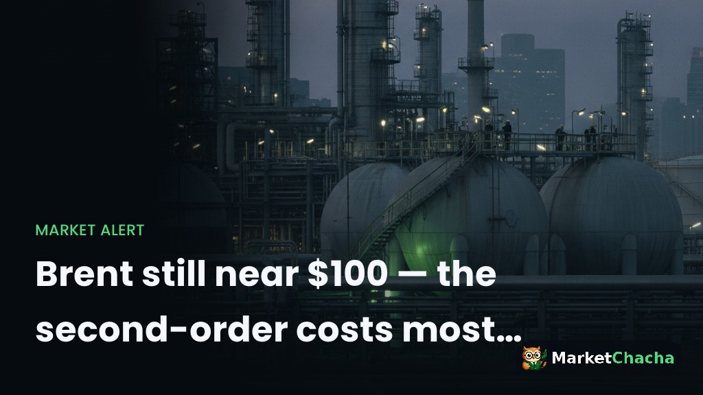 Brent still near $100 — the second-order costs most headlines skip