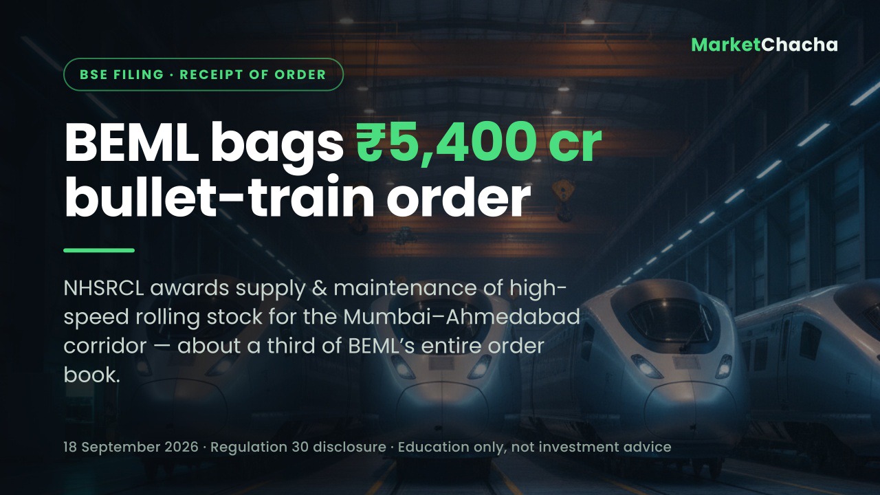 BEML bags Rs 5,400 crore bullet-train order