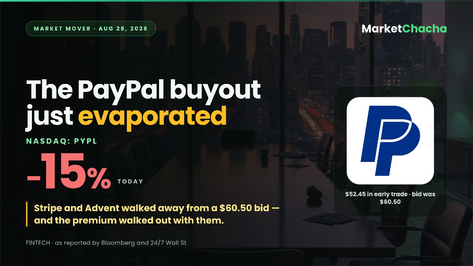 PayPal buyout collapse decoded