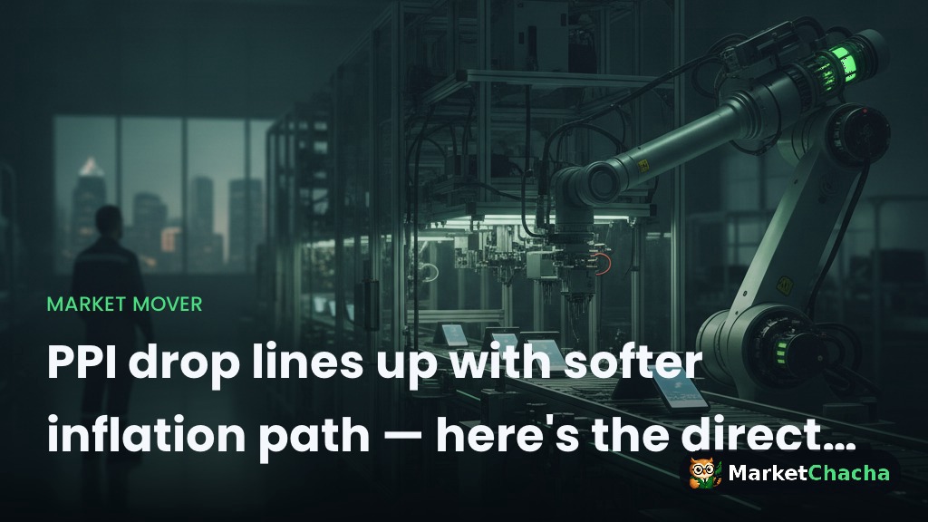 PPI drop lines up with softer inflation path — here's the direct read