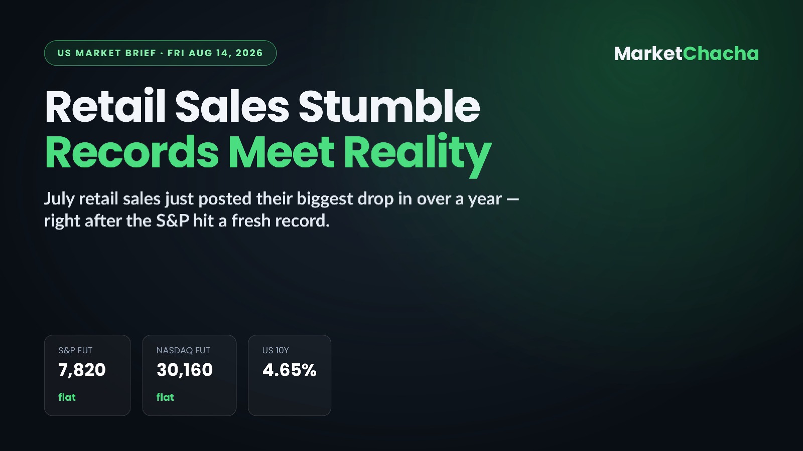 US market brief