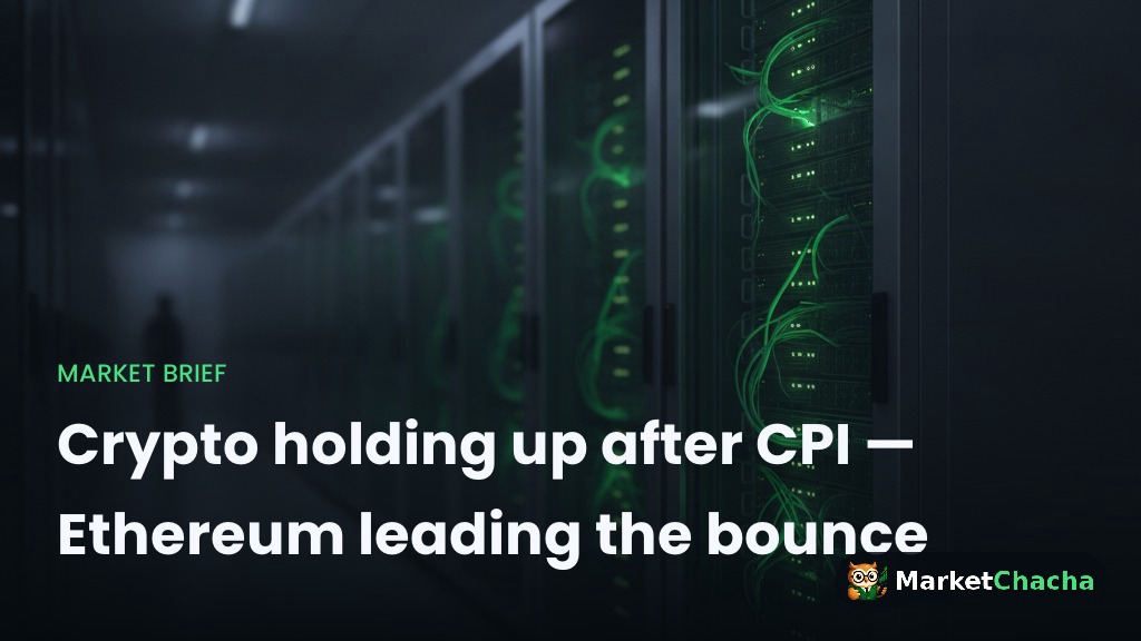 Crypto holding up after CPI — Ethereum leading the bounce